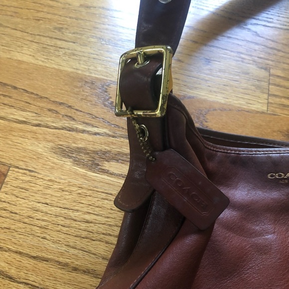 Coach Legacy Duffle Hobo Bag in Brown Leather D1293 - Picture 6 of 13